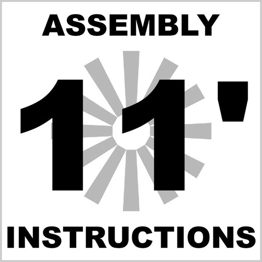 Assembly Instructions for 38" Head / 11' Windmill