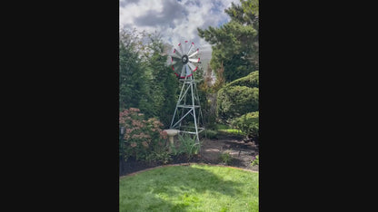 11' Windmill with Plain Tail and Metal Stand