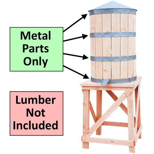 Large Water Tower, Metal Parts Only