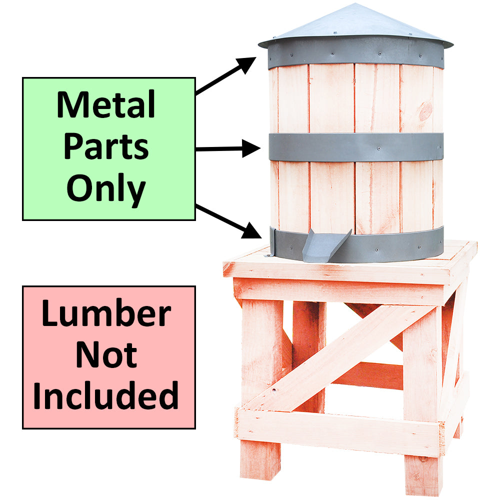 Small Water Tower, Metal Parts Only