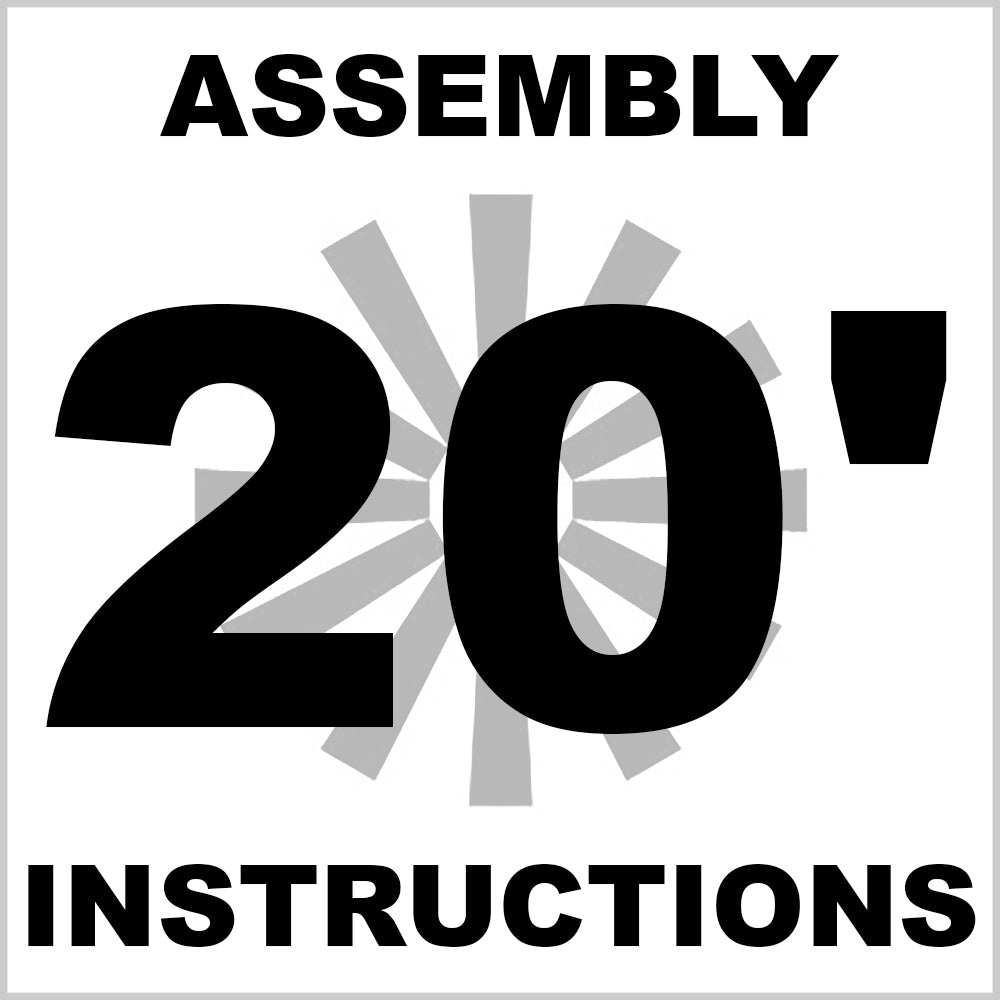 Assembly Instructions for 60" Head / 20' Windmill